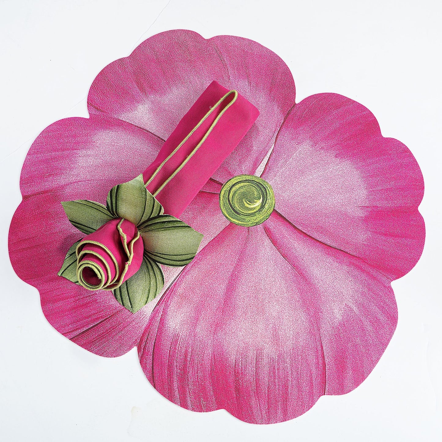 Pink Pansy Placemat Setting
