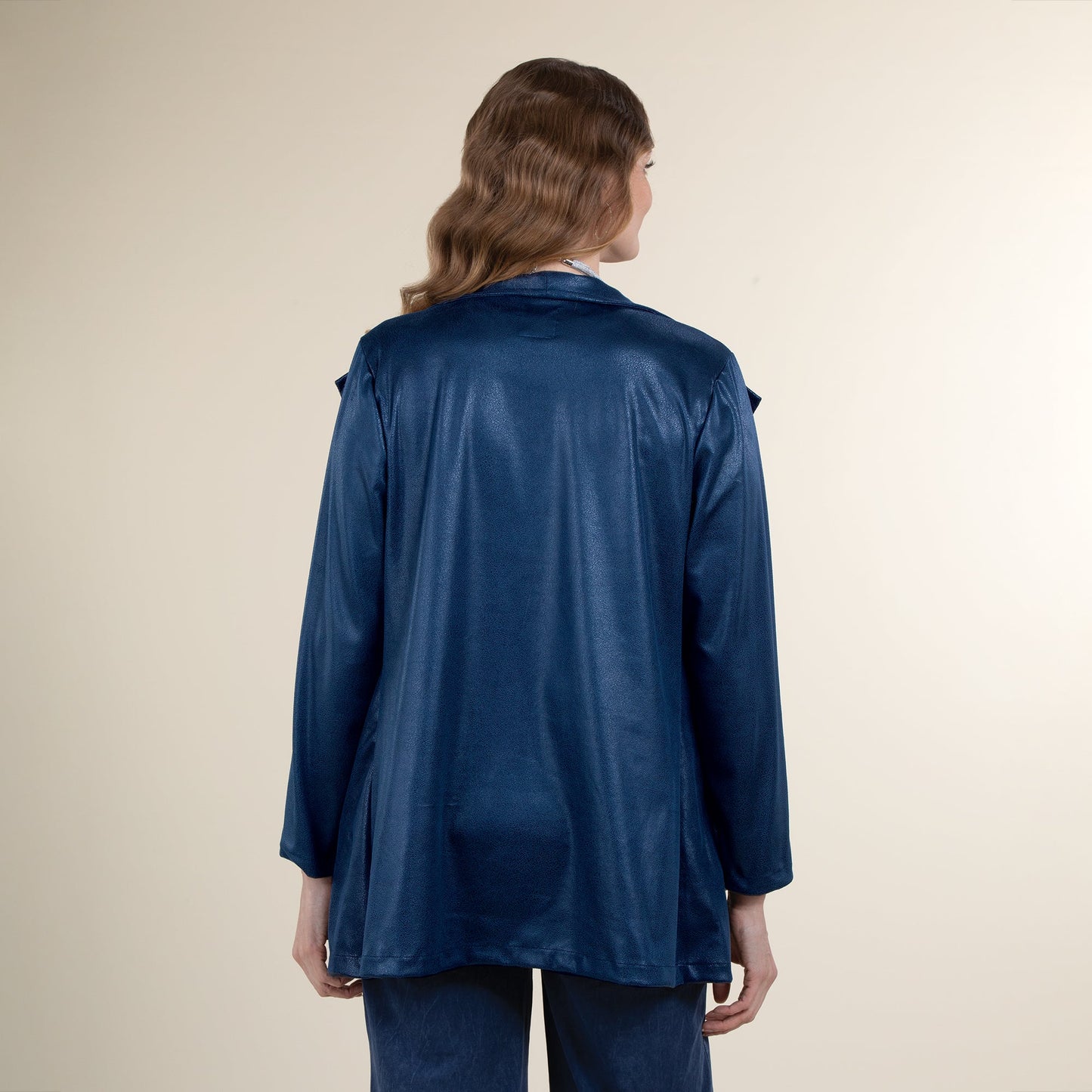 Faux Leather Kick Back Jacket