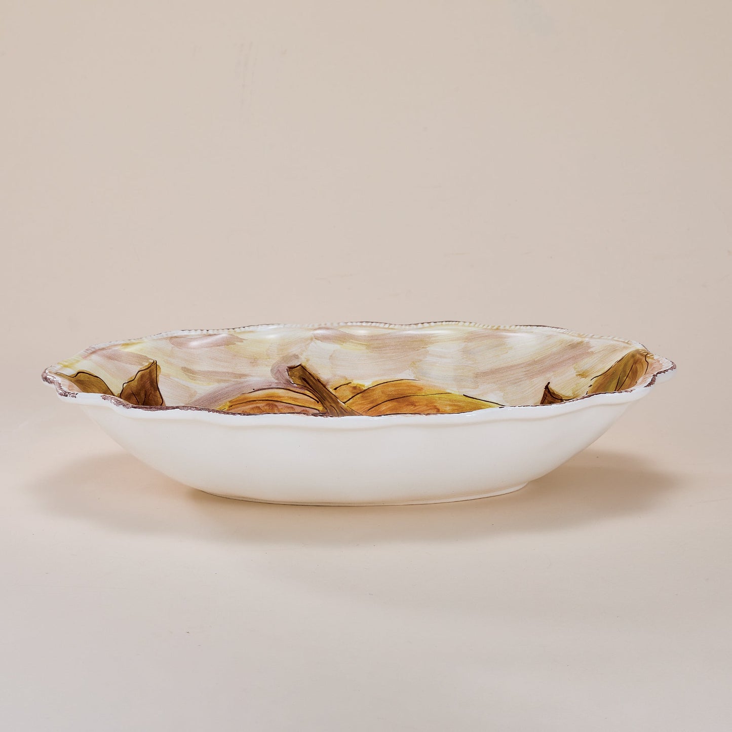 Garden Harvest Ceramic Pumpkin Platter