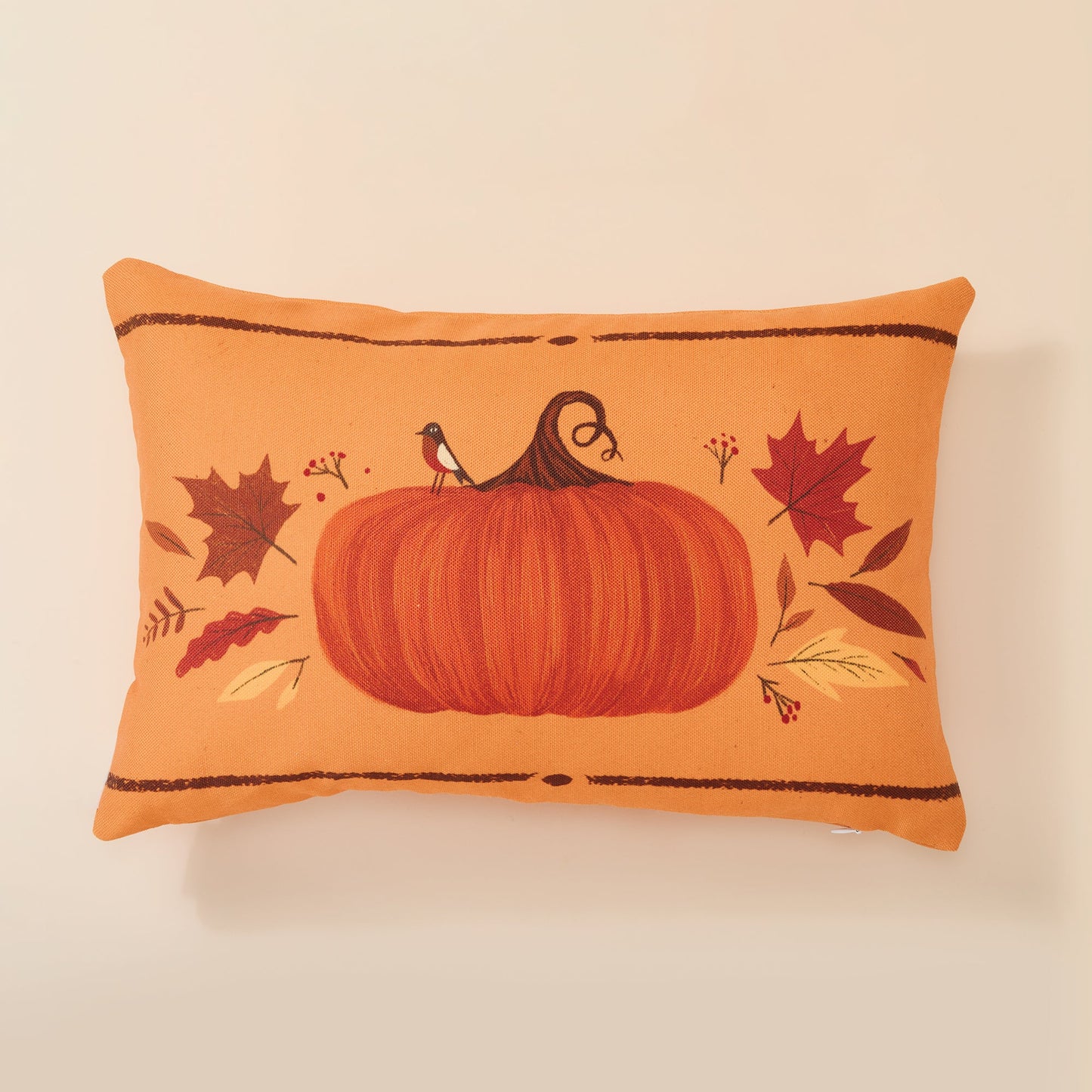 Keeping Watch Pumpkin Pillow