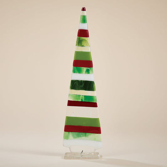 Fused Glass Large Striped Tree (Preorder)