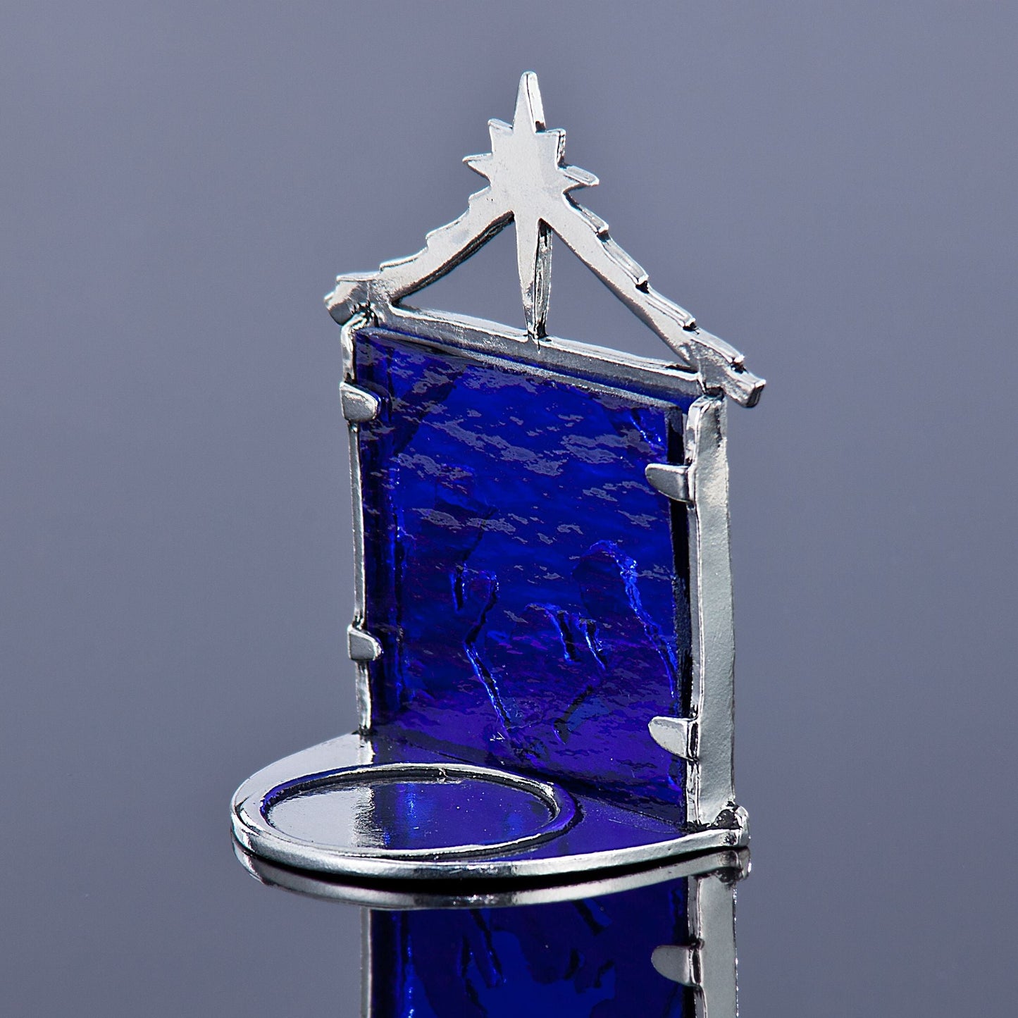Pewter Nativity Tealight Holder (Preorder)
