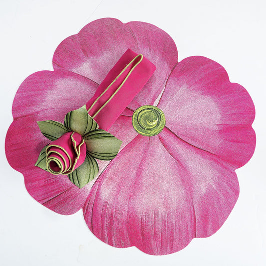 Pink Pansy Placemat Setting