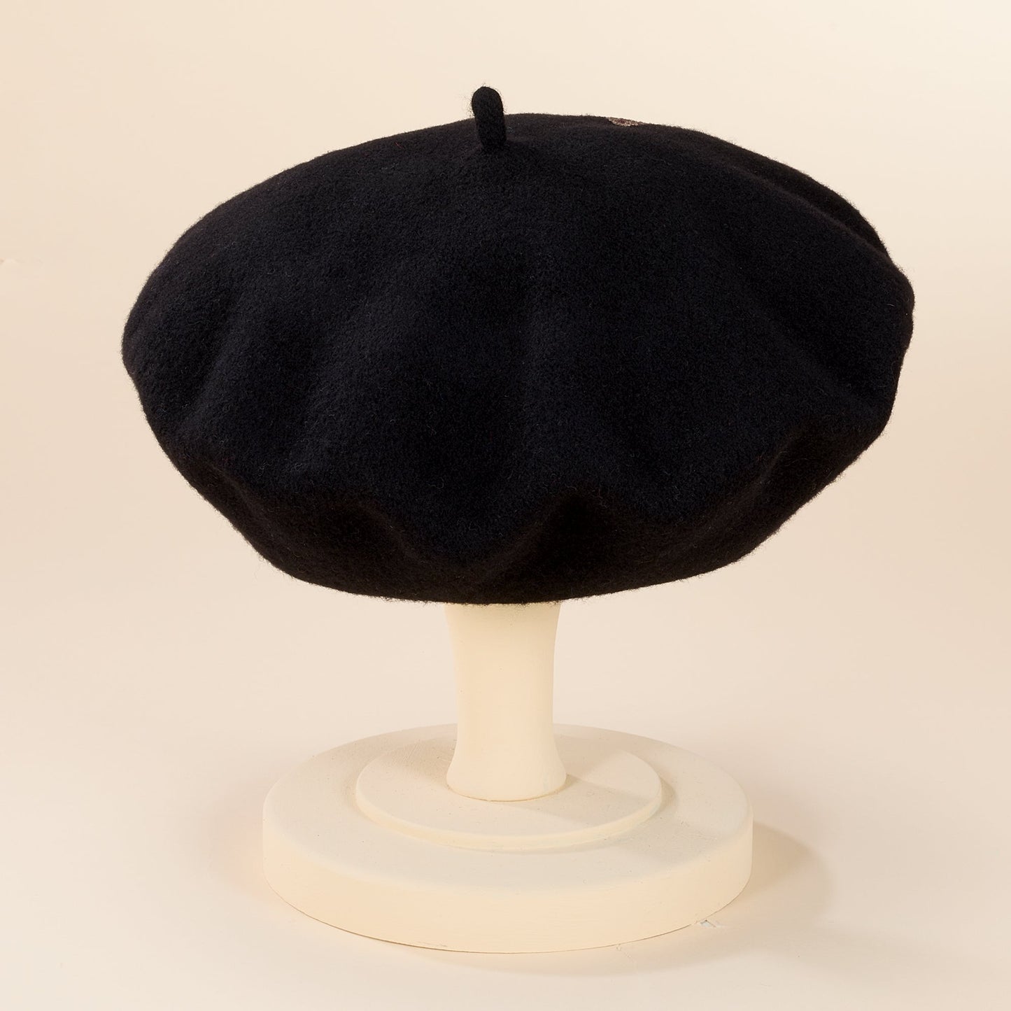 Livia Hand-Painted Floral Italian Wool Beret