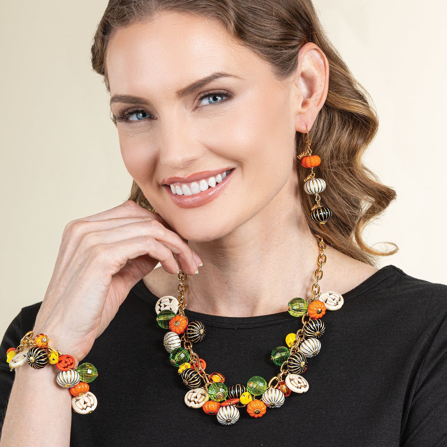 Chic Treats Pumpkin Charm Necklace
