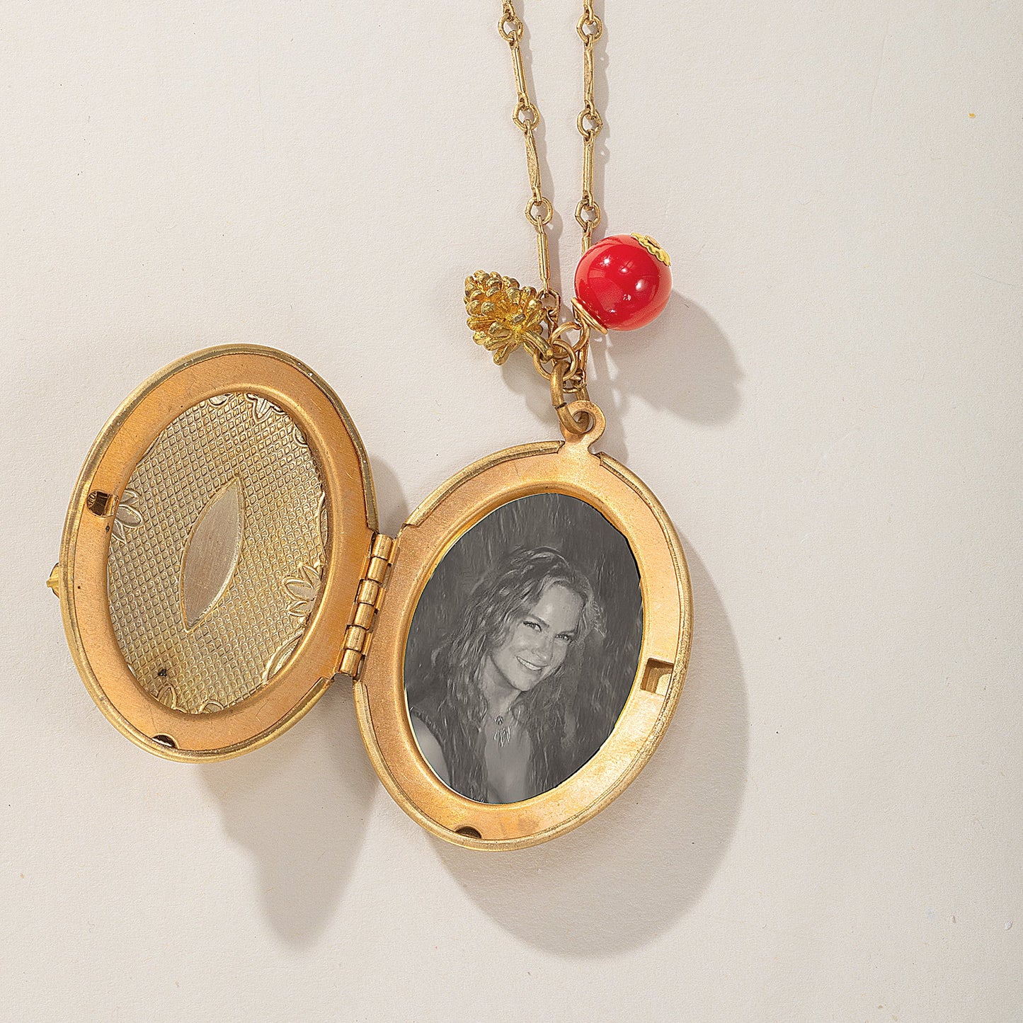 Crystal Christmas Tree Locket Necklace