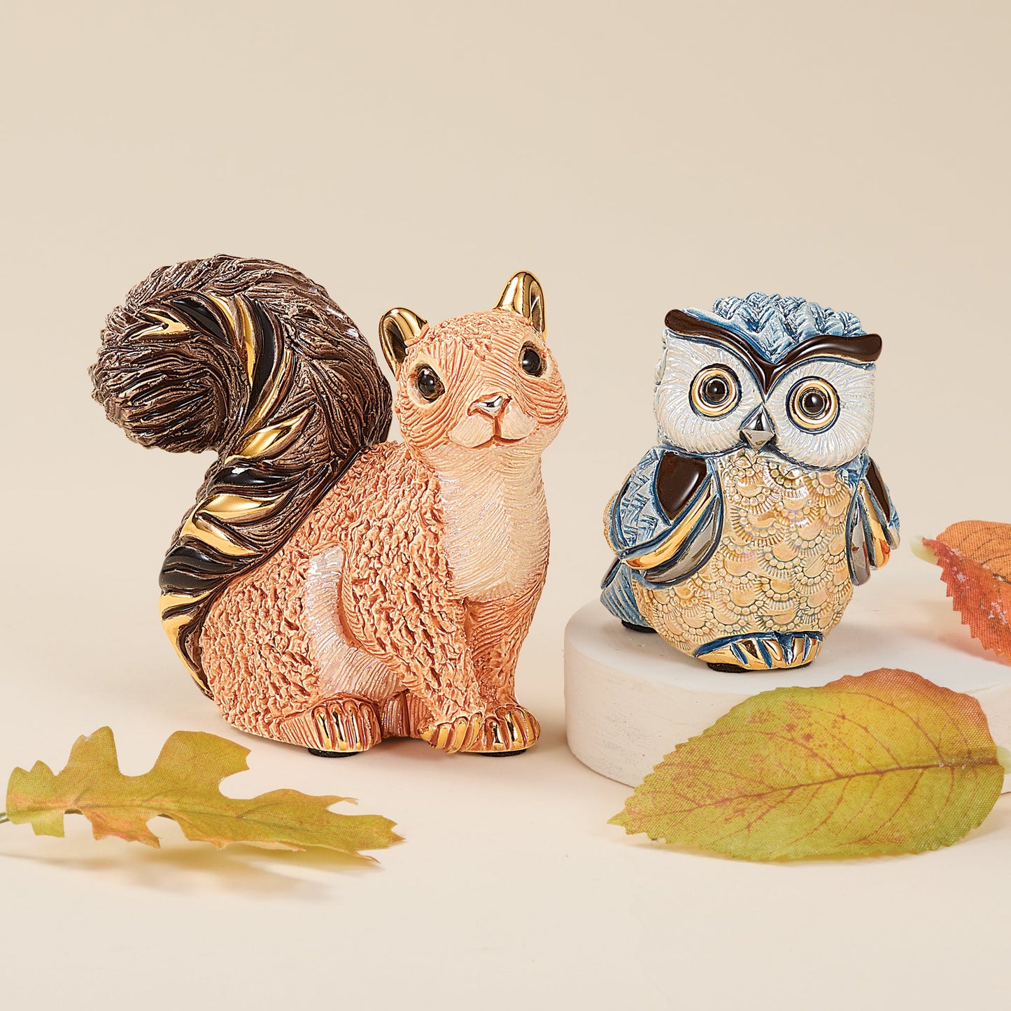 Porcelain Owl Figurine