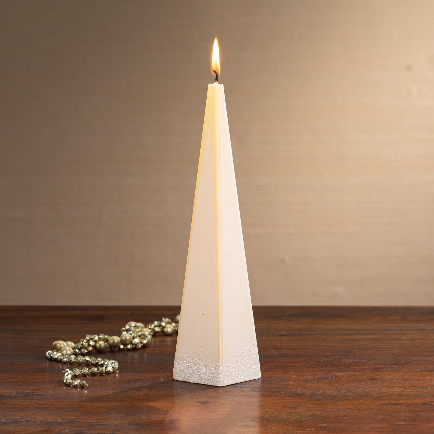 Hand-Painted Golden Angel Candle (Preorder)