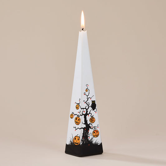 Hand-Painted Jack O' Lantern Tree Candle