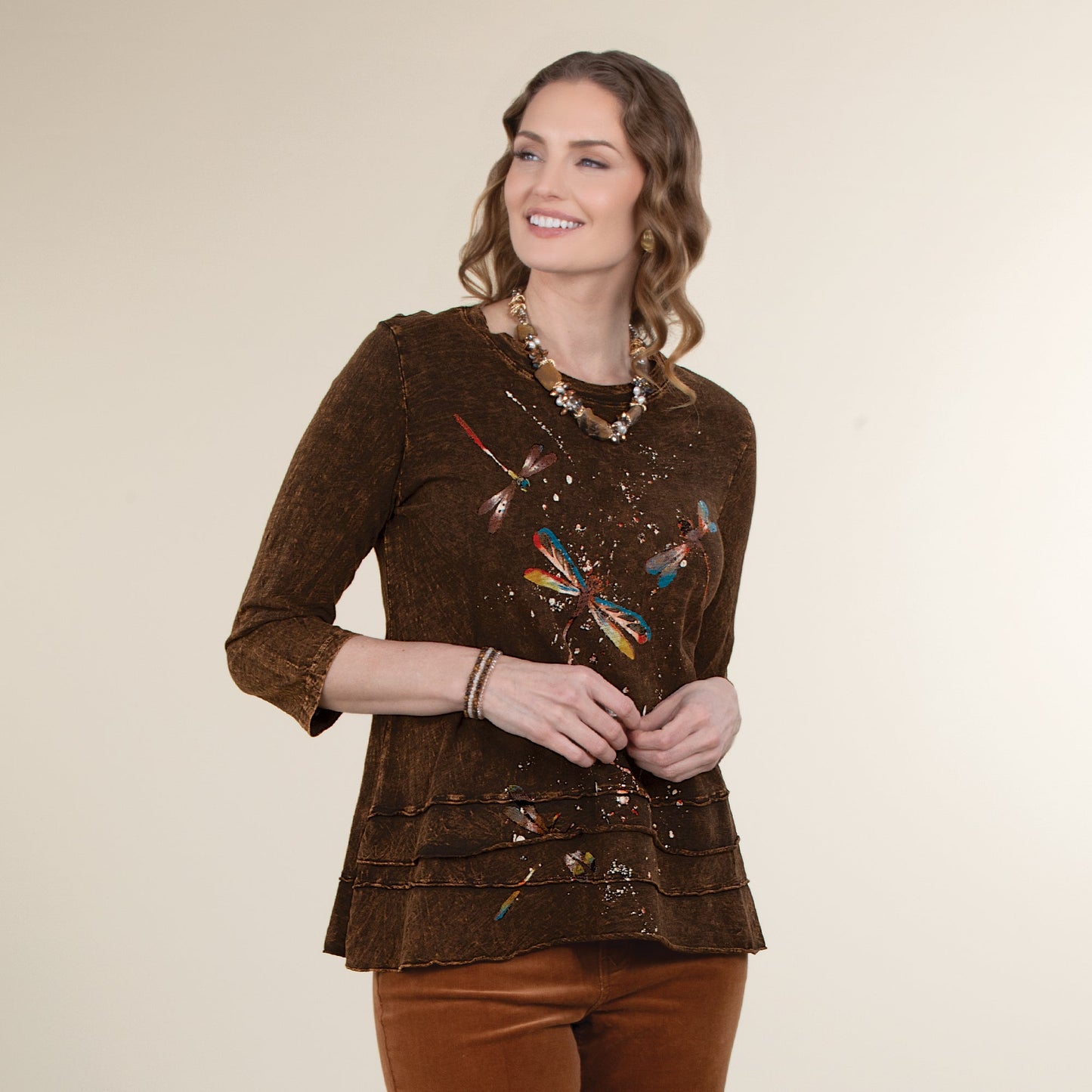 Dragonfly Flight Layered Look Tunic