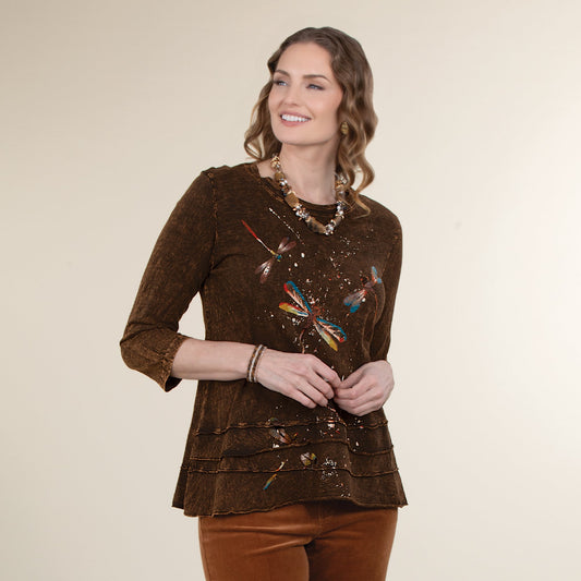 Dragonfly Flight Layered Look Tunic