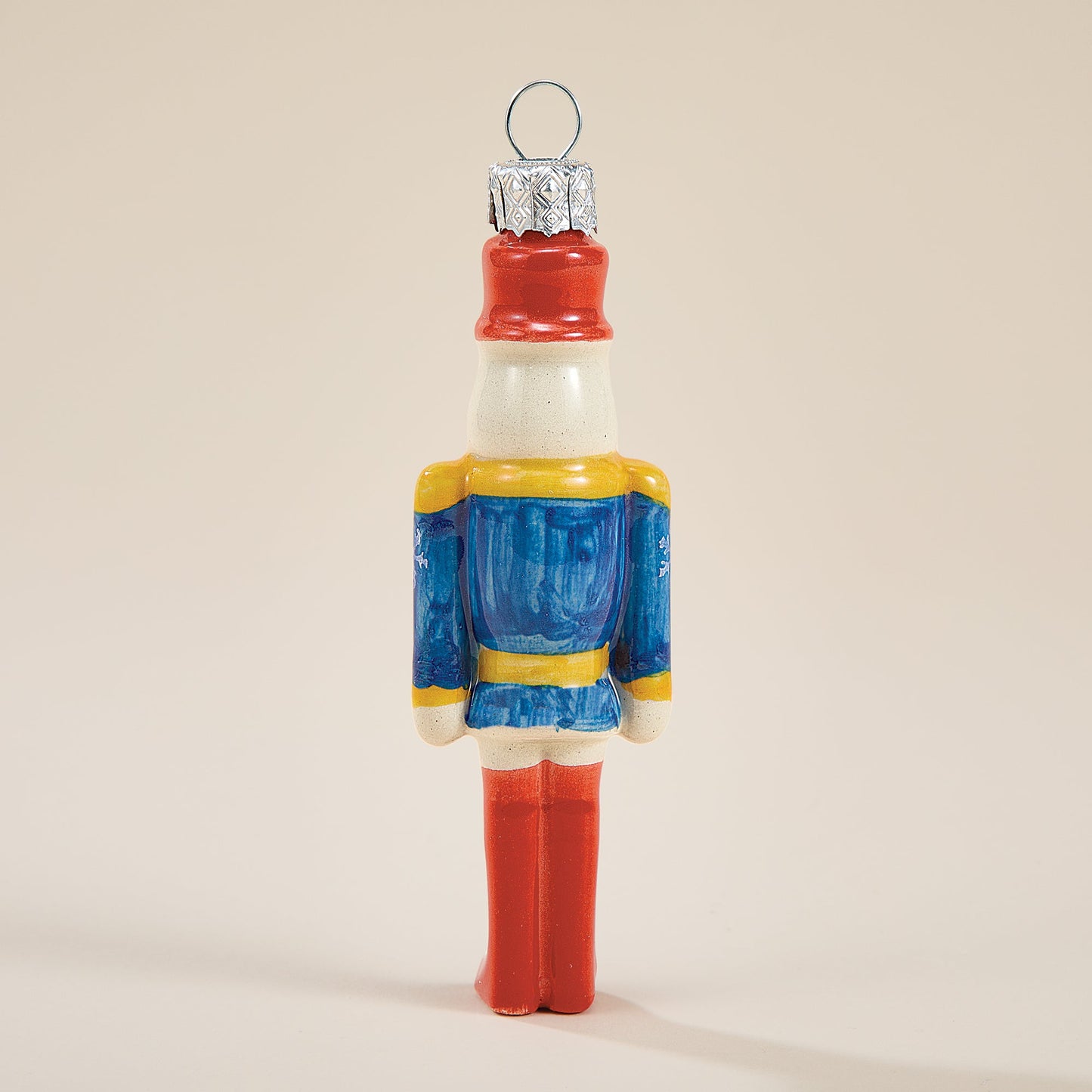 Polish Pottery Toyland Blue Nutcracker Ornament (Preorder)