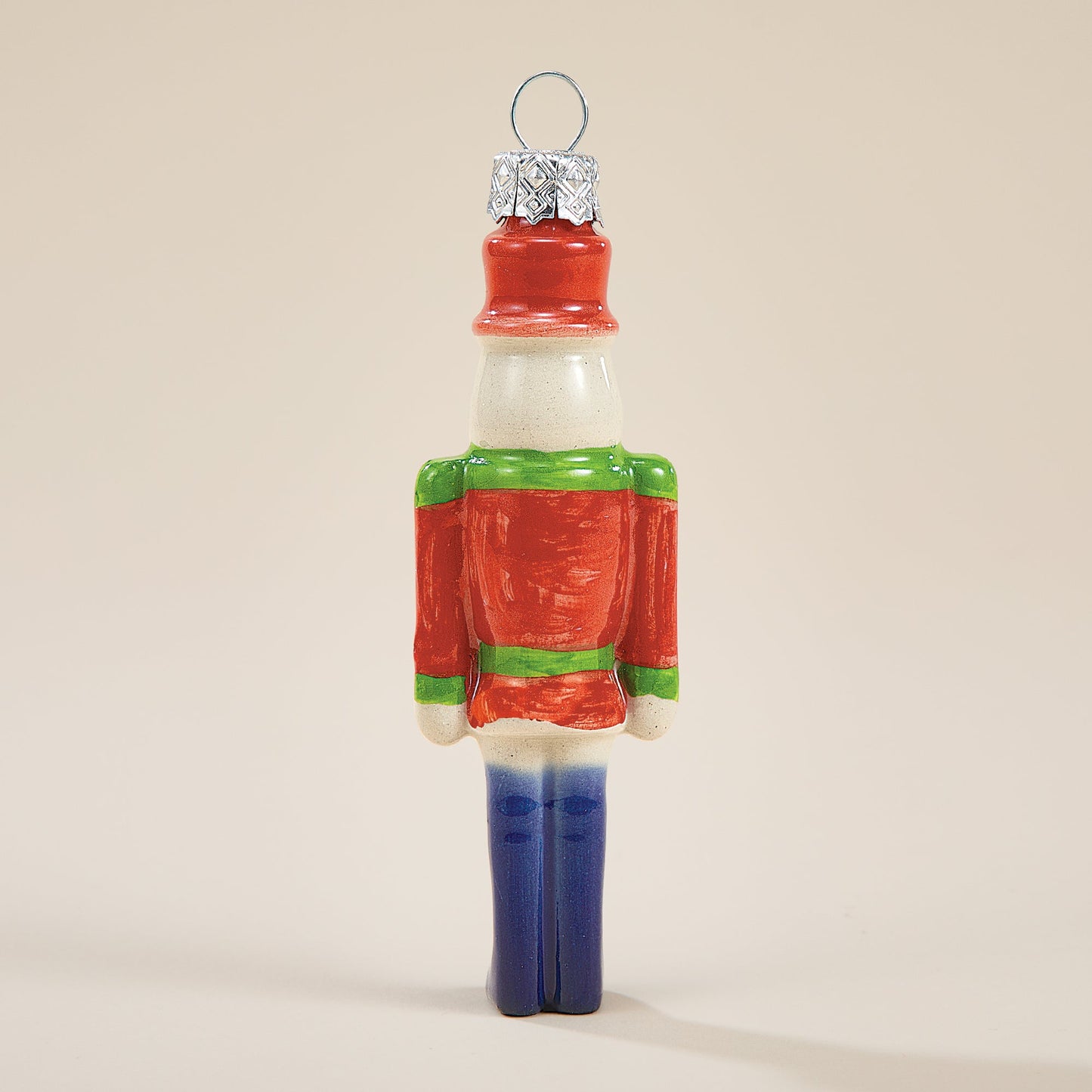 Polish Pottery Toyland Red Nutcracker Ornament (Preorder)