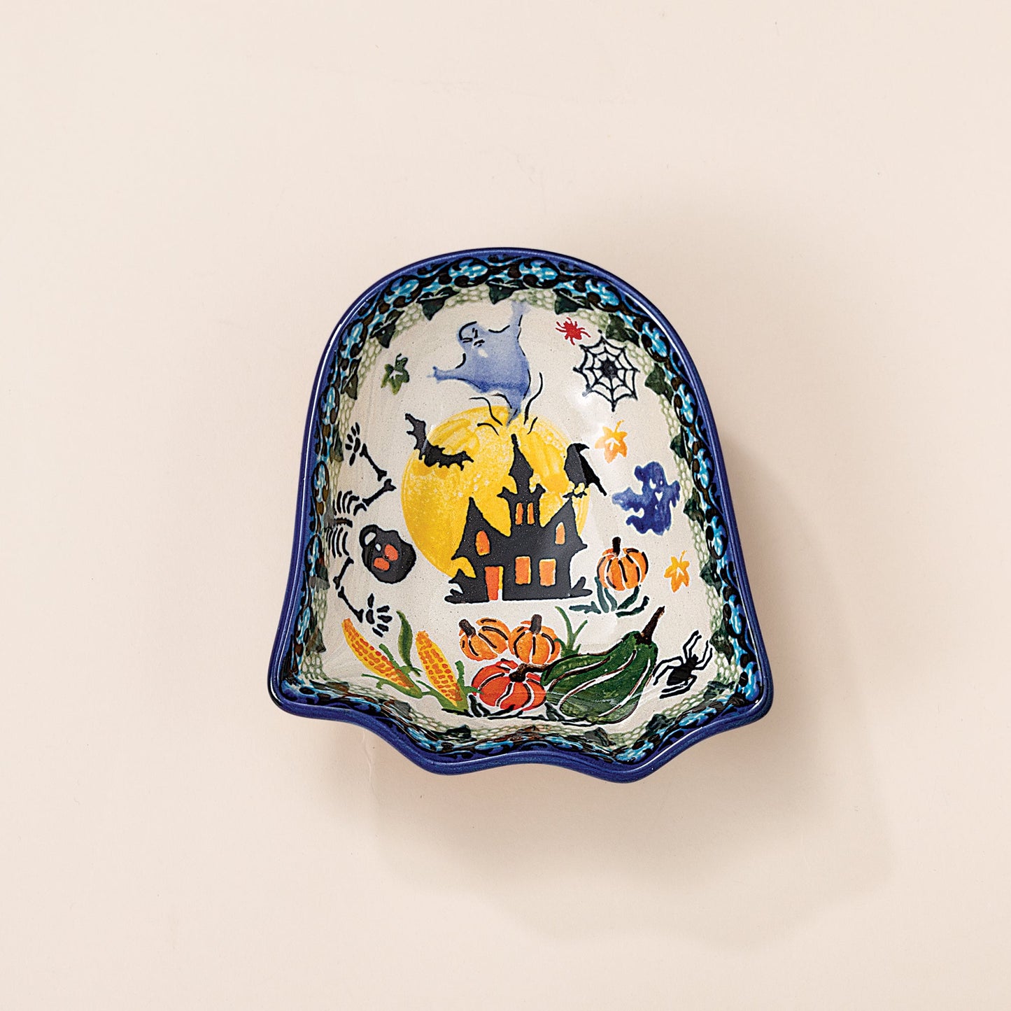 Polish Pottery Magic Moonlight Ghost Bowl (Preorder)