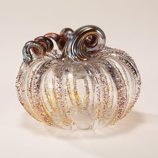 Hand-Blown Glass Cinnamon Sugar Pumpkin