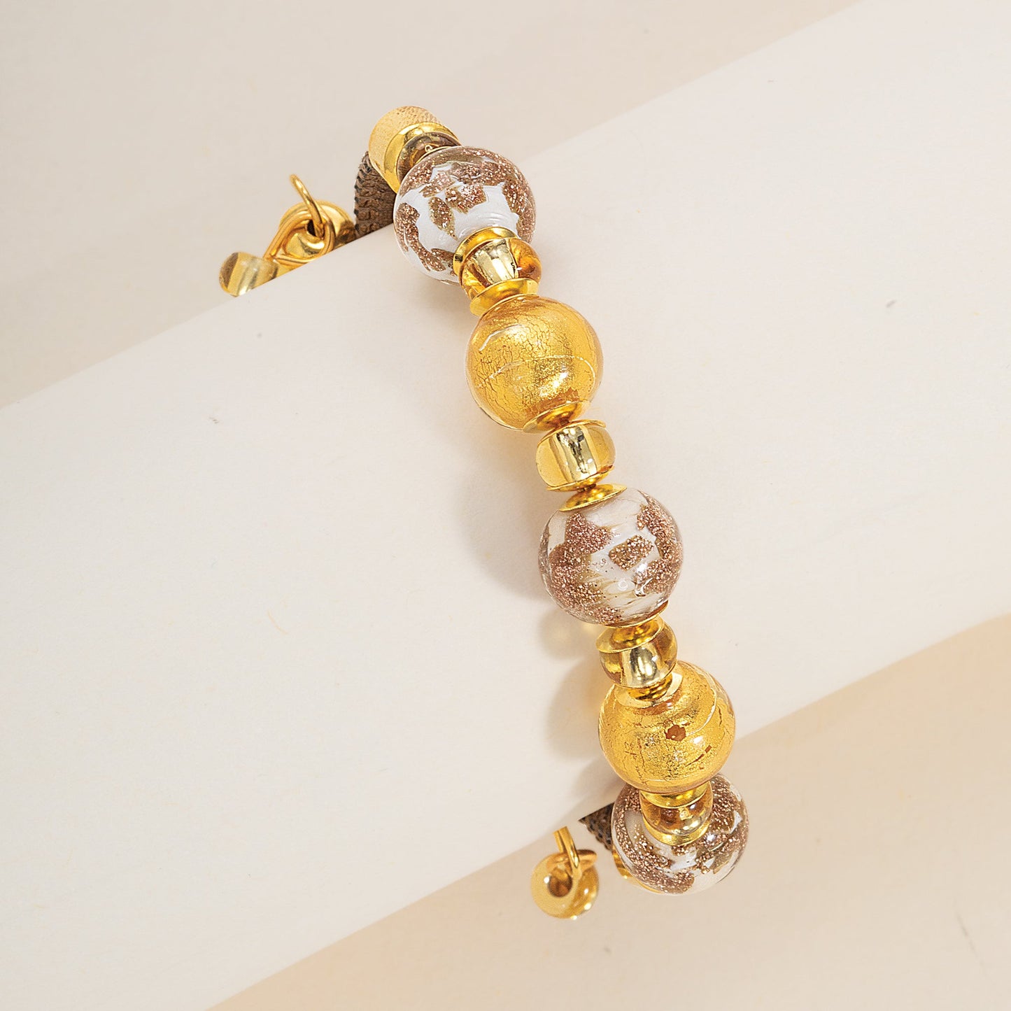 Murano Glass Gold Cielo Notturno Bracelet