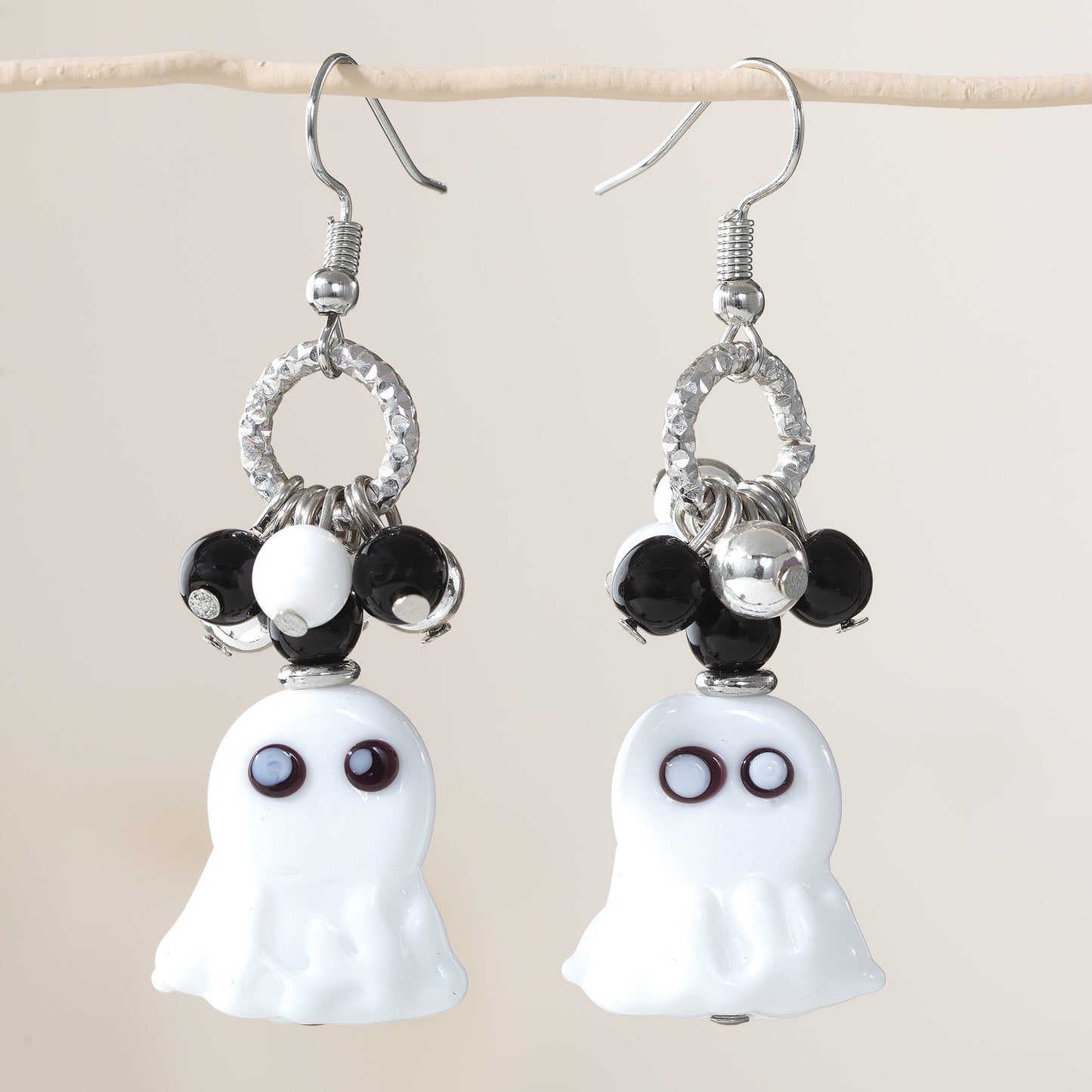 Murano Glass Ghost Earrings