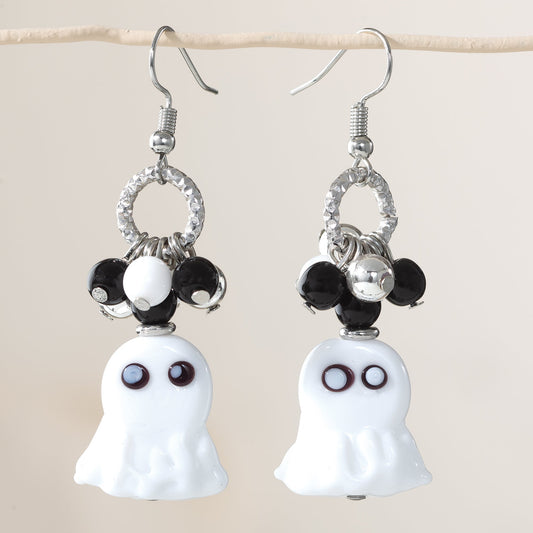 Murano Glass Ghost Earrings