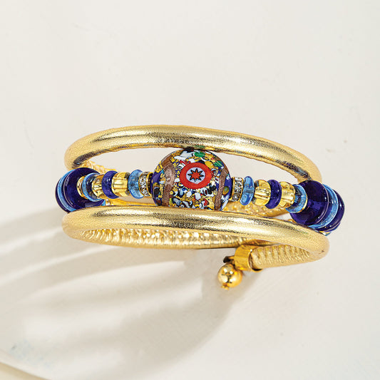 Murano Glass Millefiori Oro Bracelet