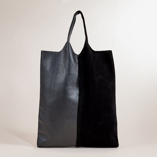 Faenza Americano Italian Leather & Suede Tote