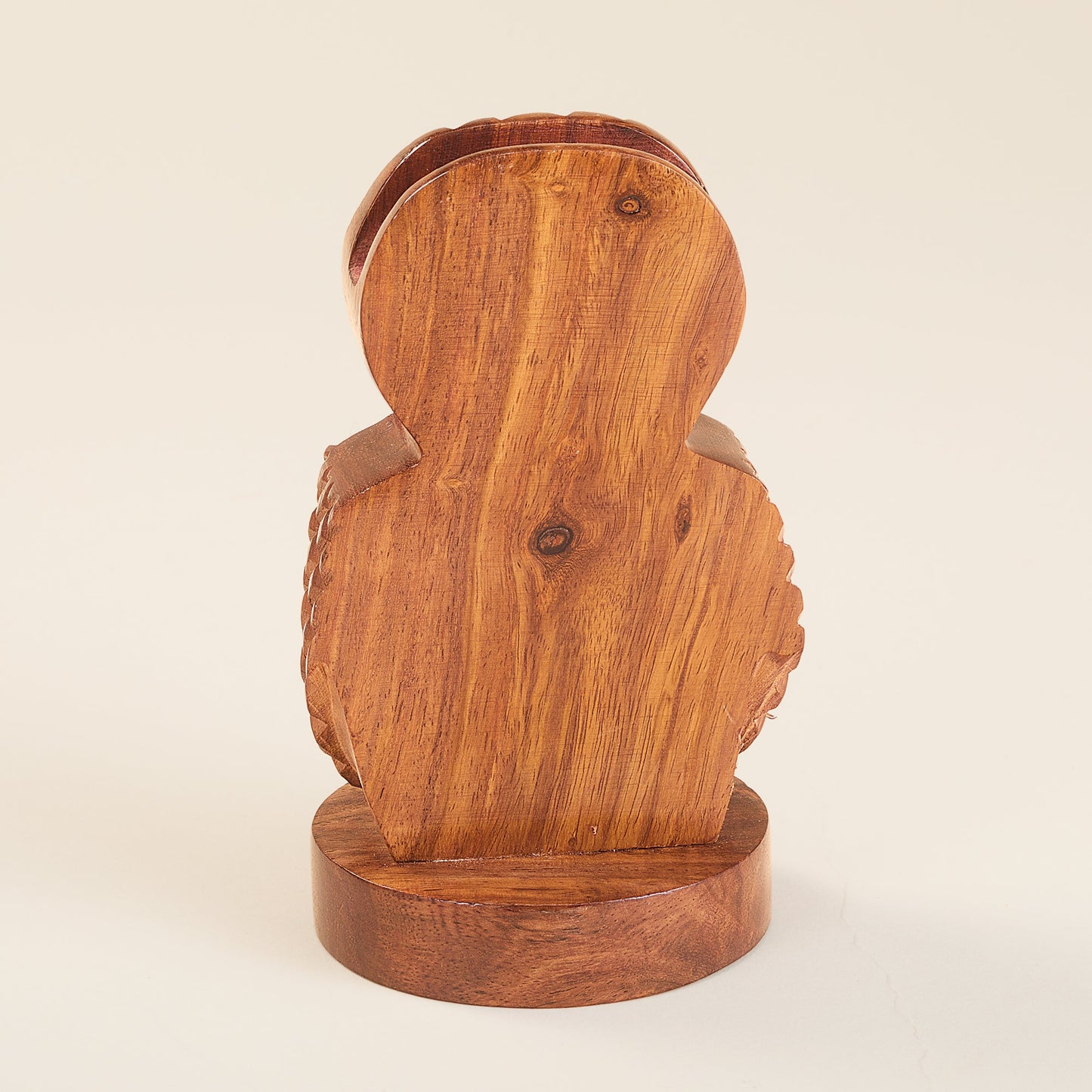 Rosewood Owl Eyeglass Holder
