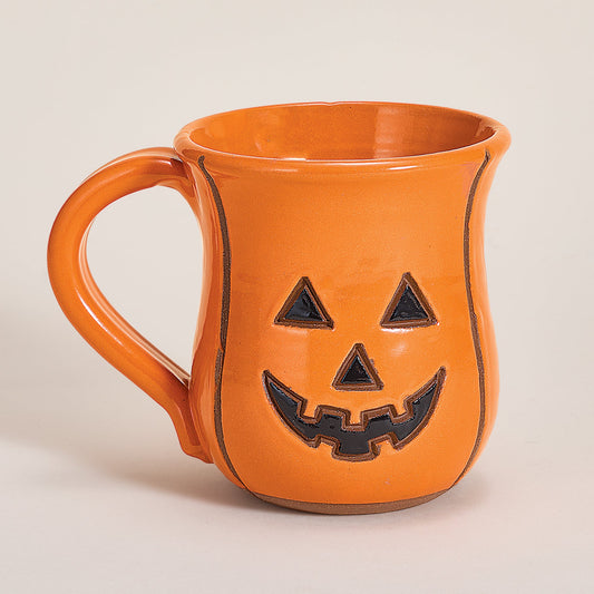 Orange Jack O' Lantern Mug, 14oz.