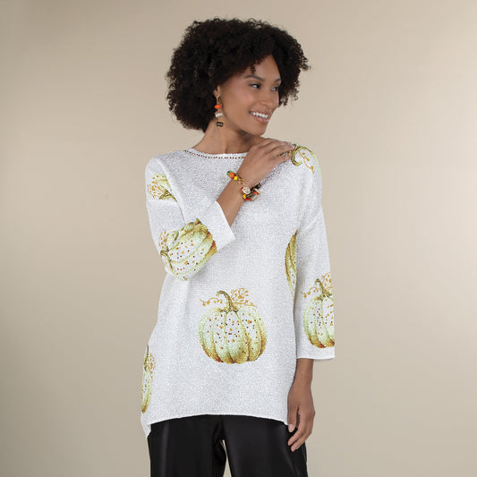 Pretty Pumpkins Crinkle Tunic (Preorder)