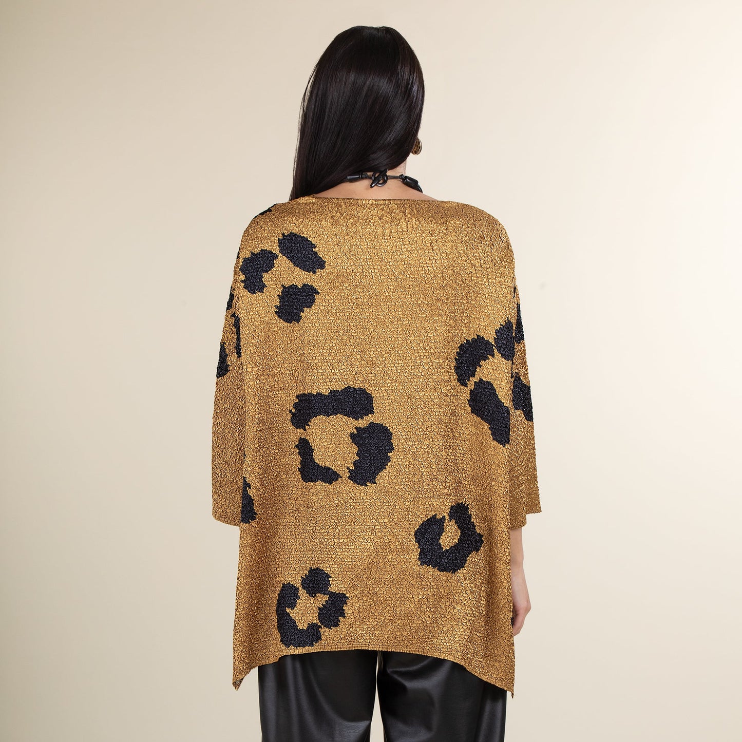 Leopard Print Crinkle Tunic (Preorder)