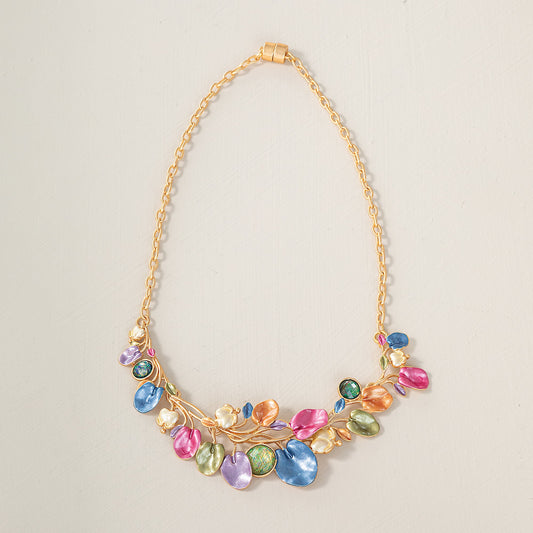 Precious Petals Bib Necklace