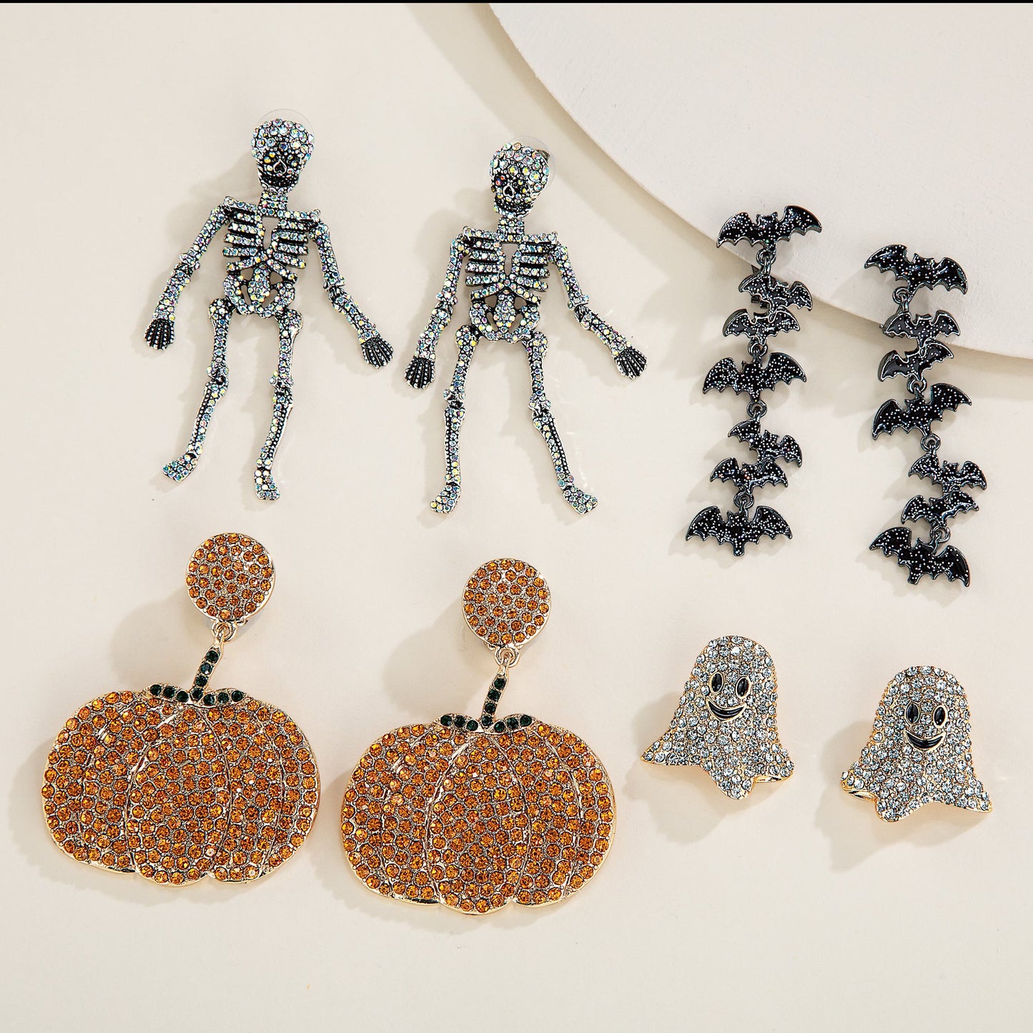 Dancing Bat Clip-On Earrings