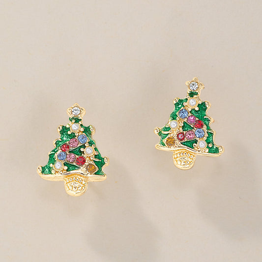 Petite Christmas Tree Earrings