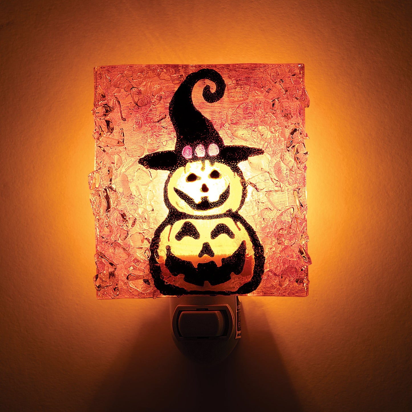 Recycled Glass Stack O' Jacks Nightlight