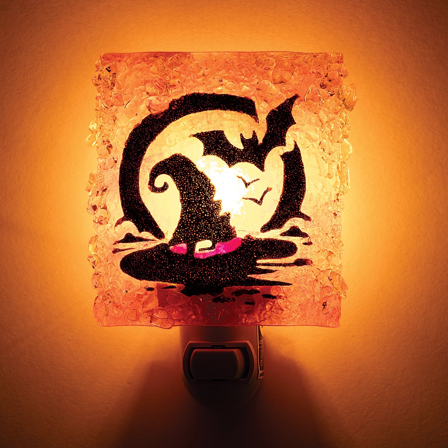 Recycled Glass Hat & A Bat Nightlight