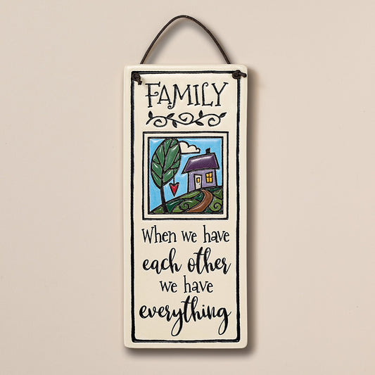 Family Ceramic Wall Plaque