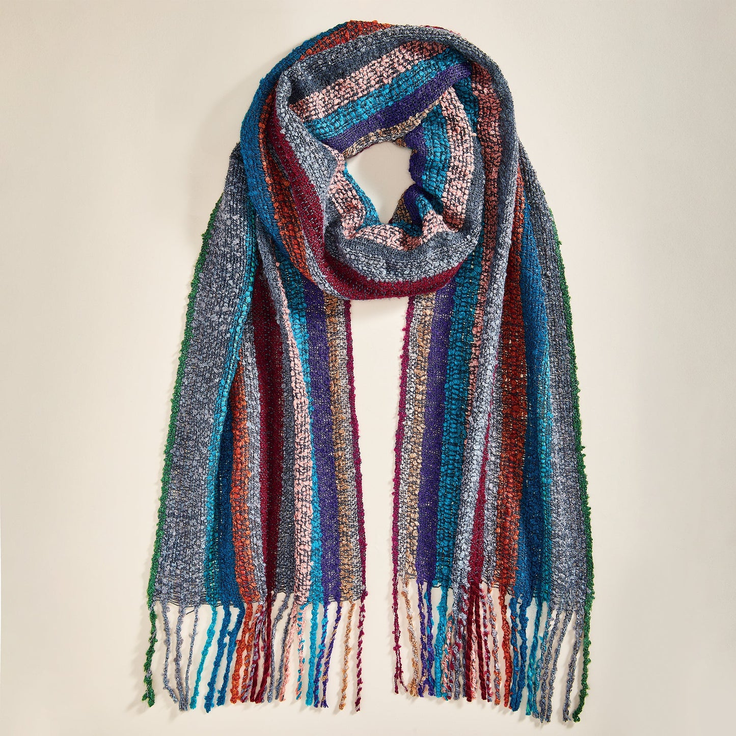 Gemstone Striped Alpaca Scarf (Preorder)