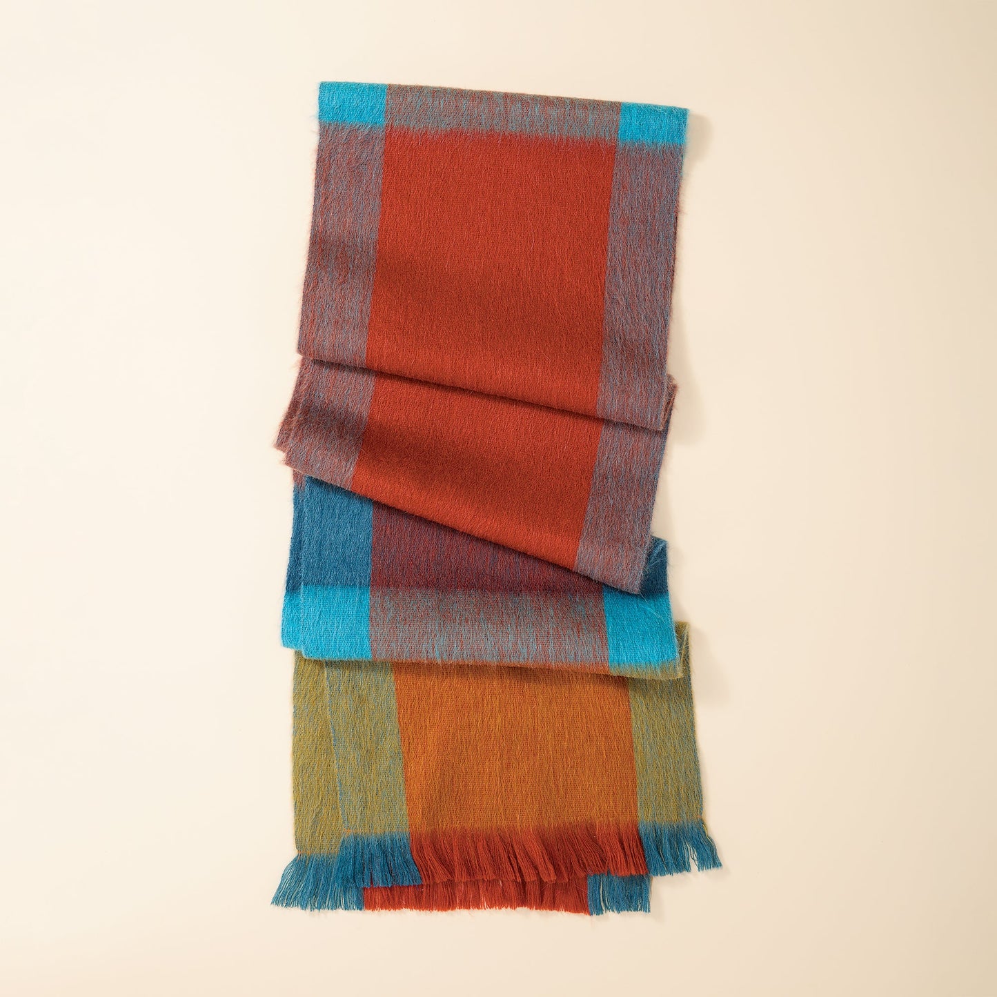 Rustic Plaid Alpaca Scarf (Preorder)