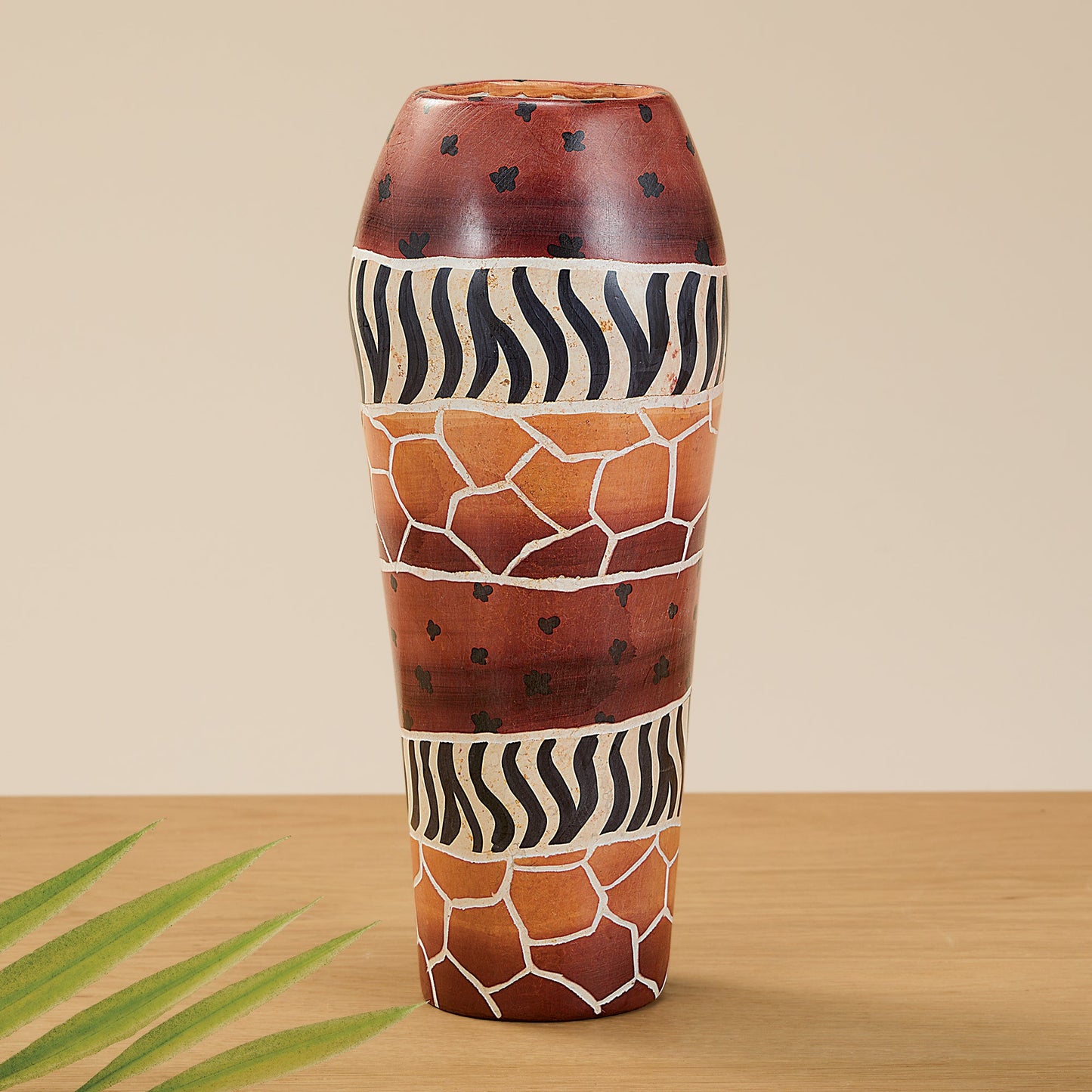 Safari Striped Tall Vase (Preorder)