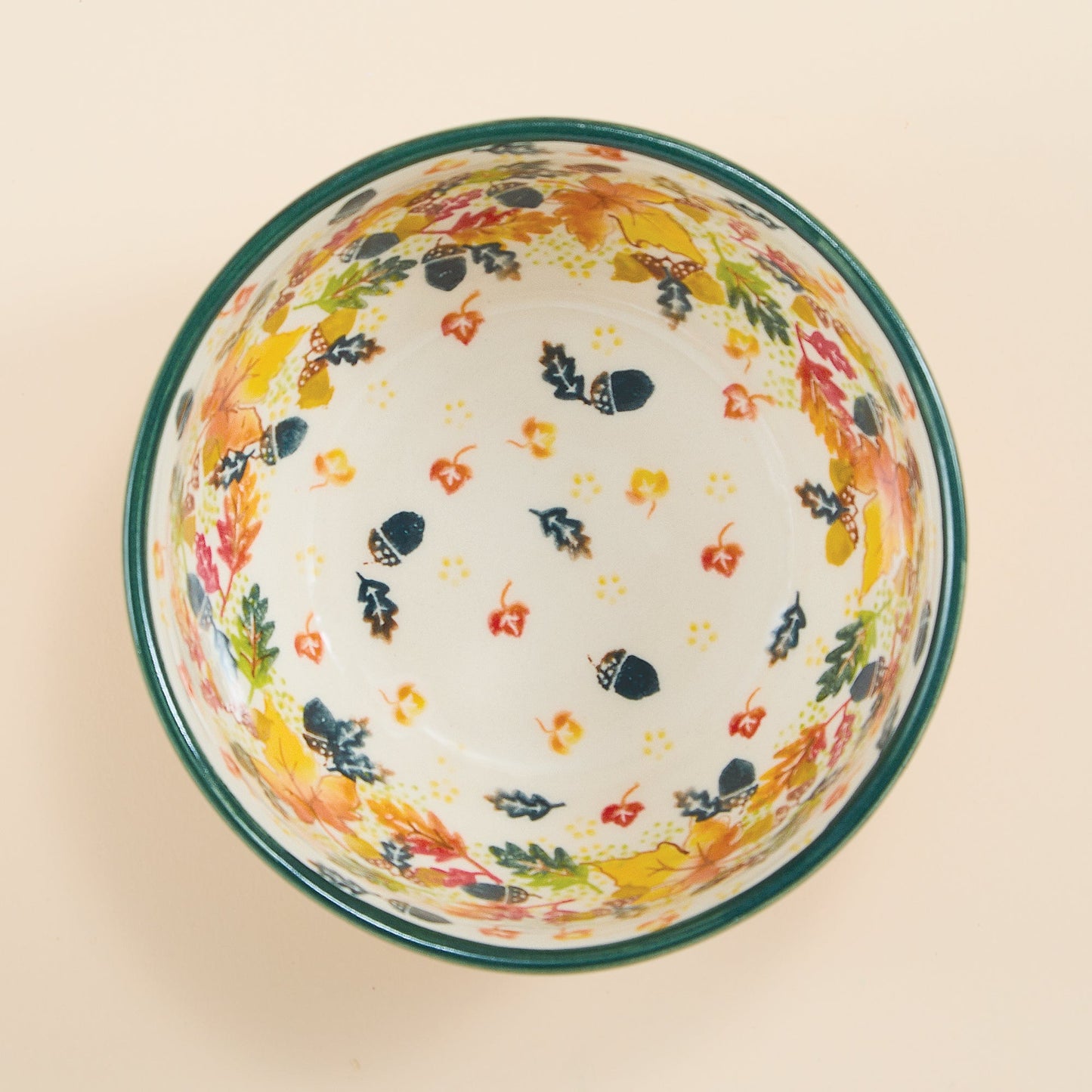 Polish Pottery Fancy Foliage Small Bowl