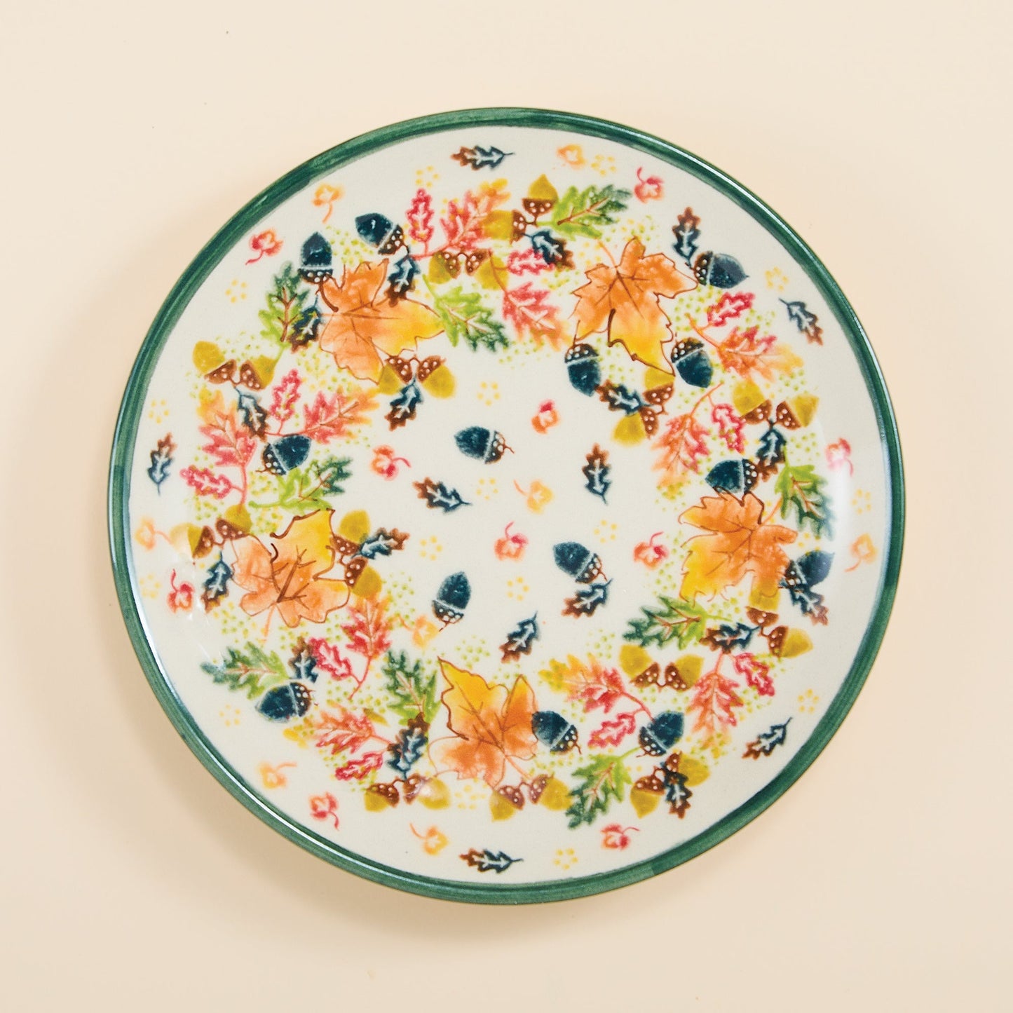 Polish Pottery Fancy Foliage Small Plate