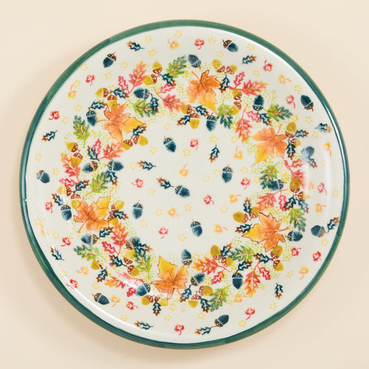 Polish Pottery Fancy Foliage Dinner Plate