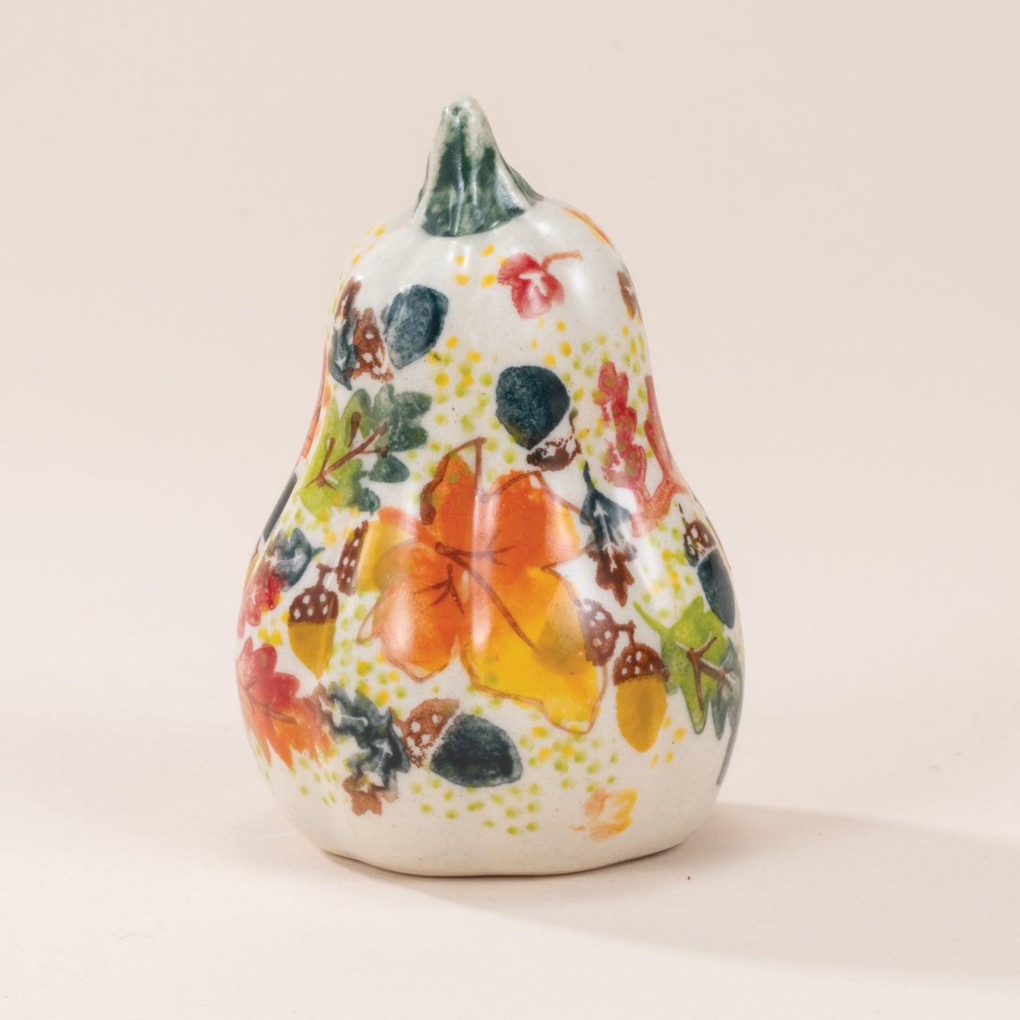 Polish Pottery Fancy Foliage Small Gourd