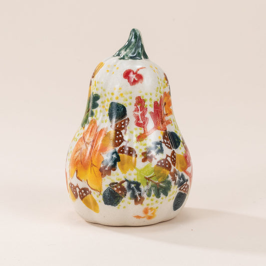 Polish Pottery Fancy Foliage Small Gourd
