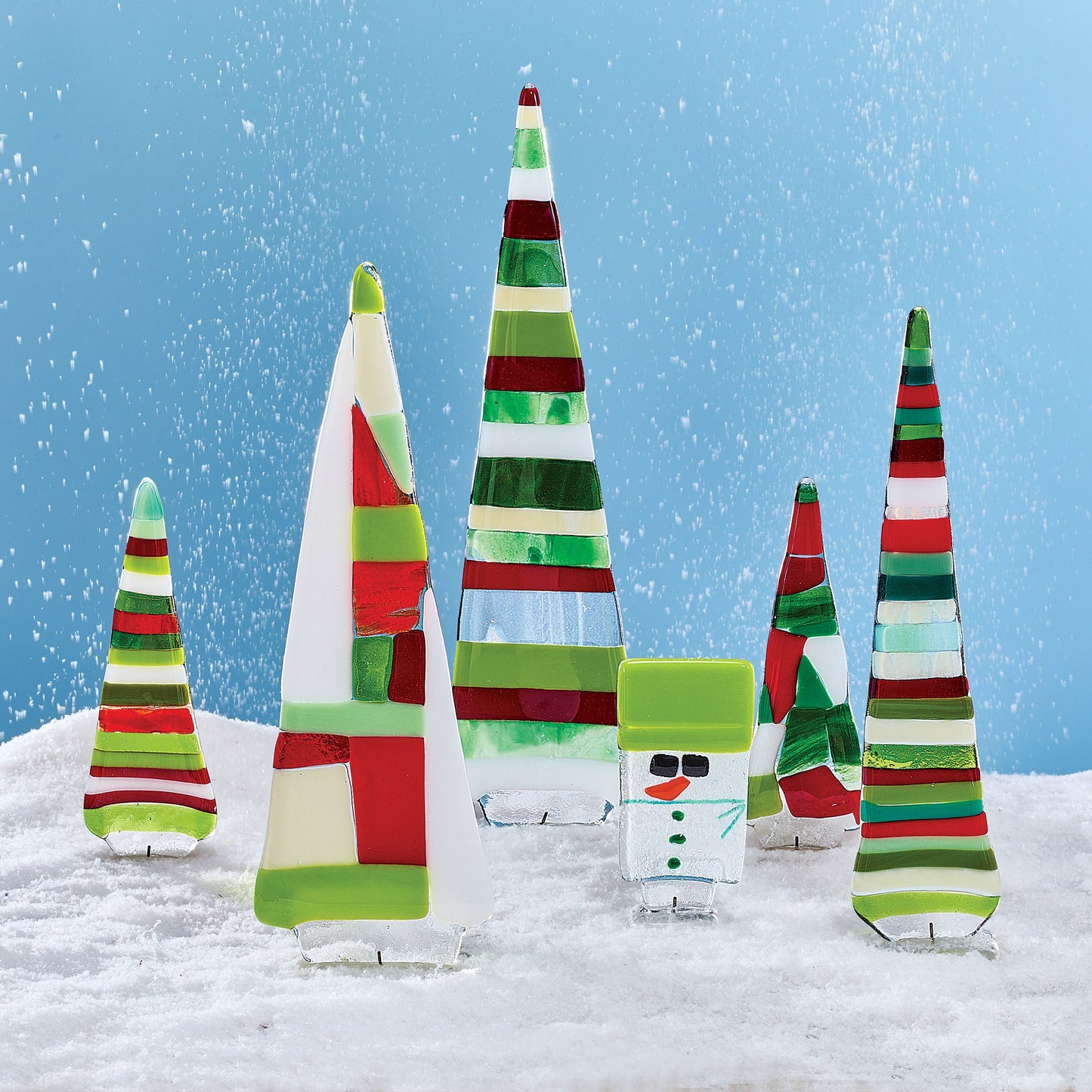 Fused Glass Small Mosaic Tree (Preorder)