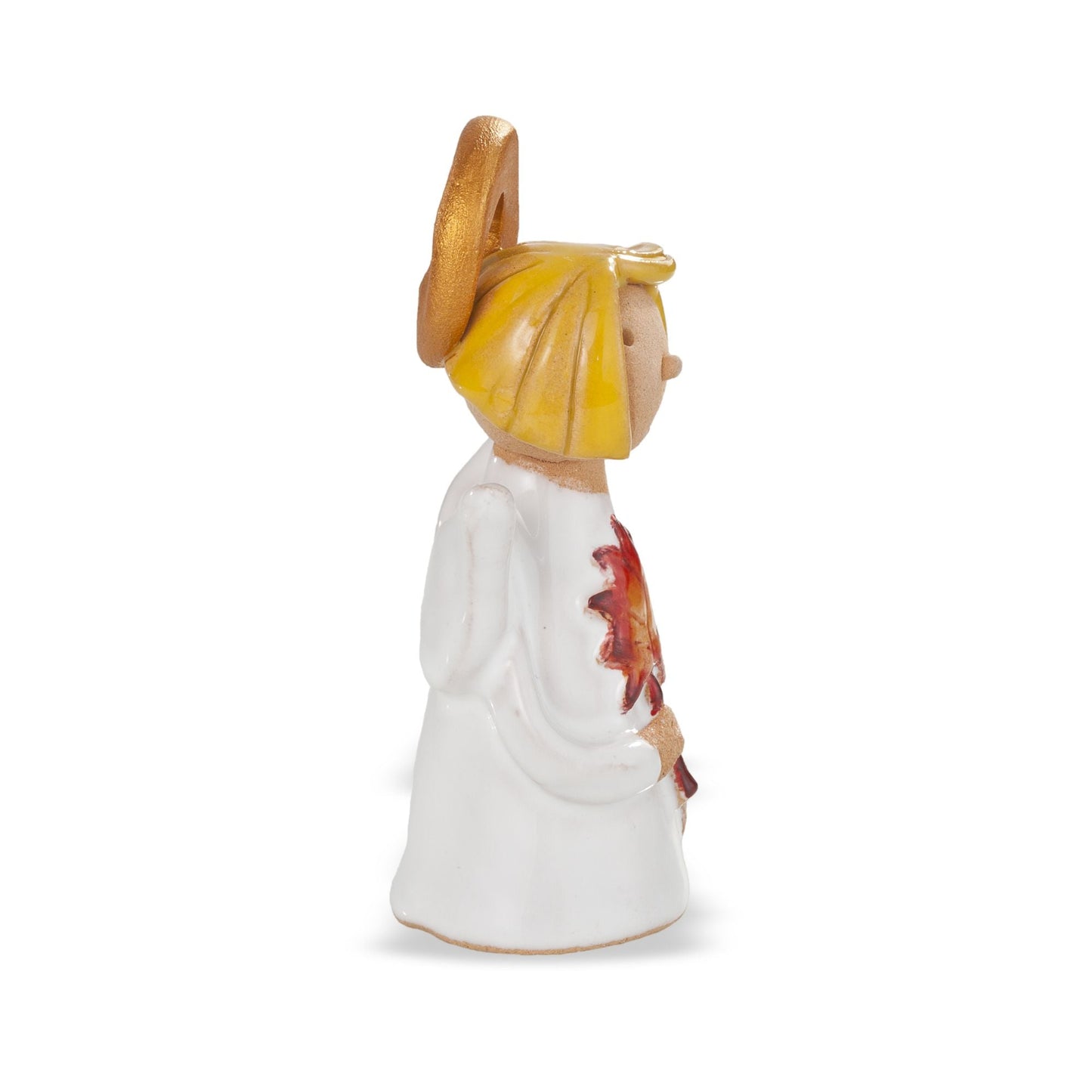Polish Pottery Angel With Leaf Lena