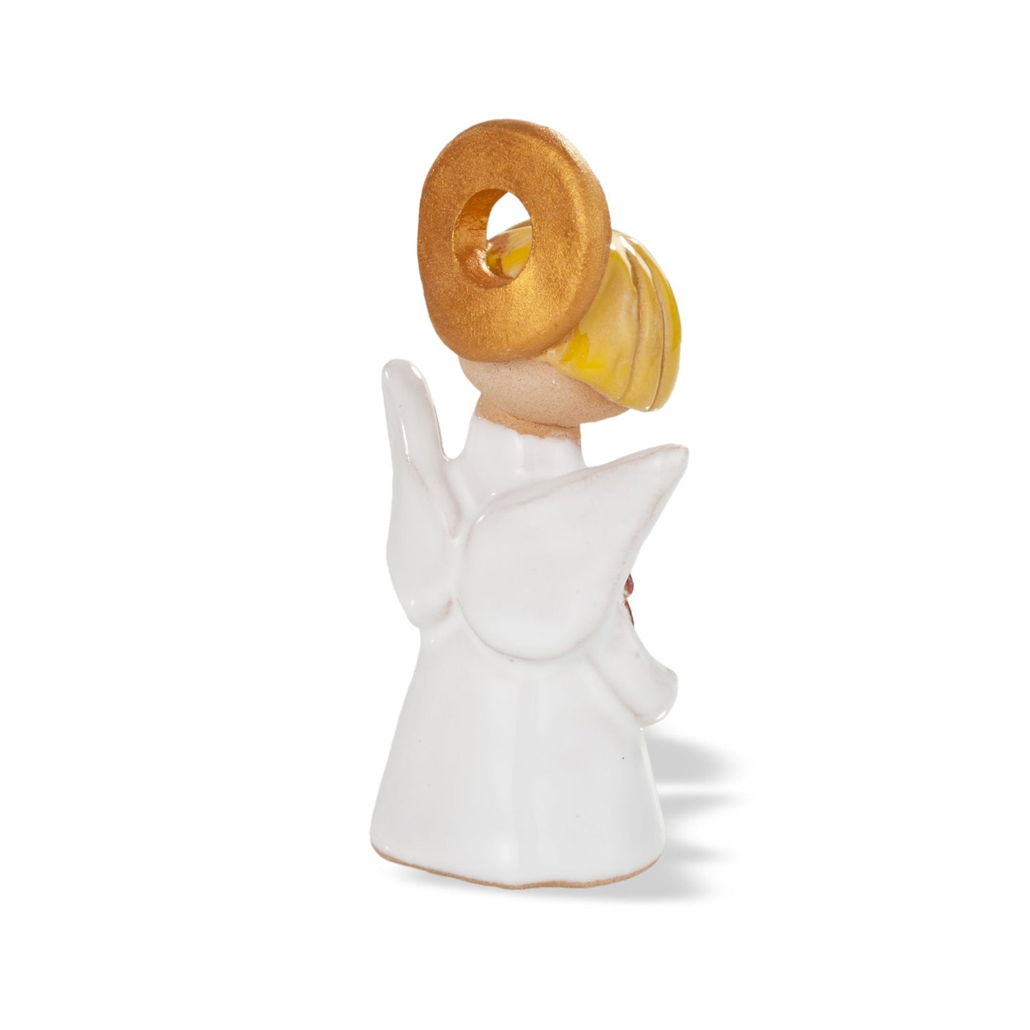 Polish Pottery Angel With Leaf Lena