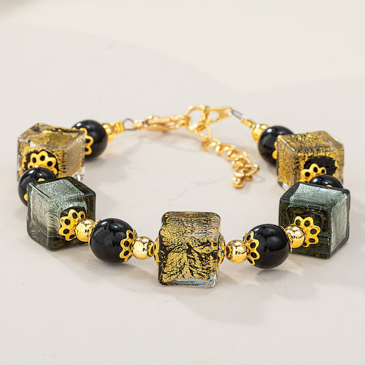 Murano Glass Cubi Scintillanti Bracelet
