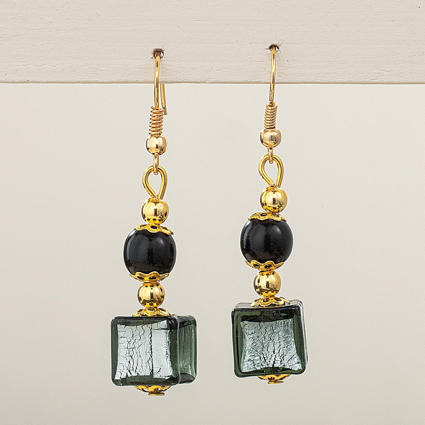 Murano Glass Cubi Scintillanti Earrings