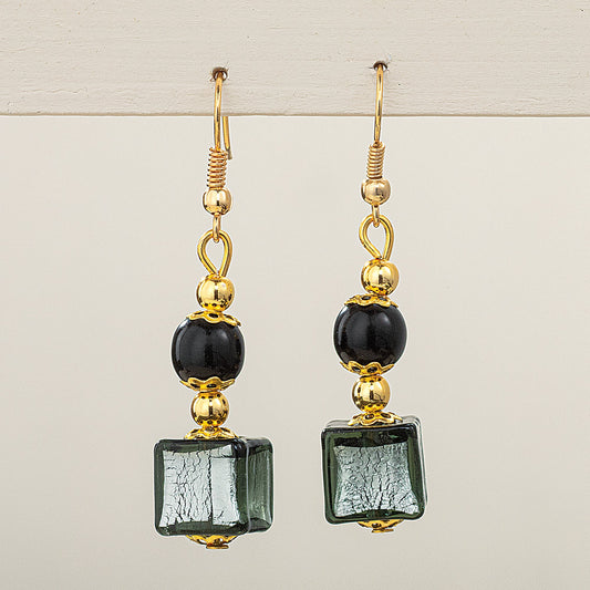 Murano Glass Cubi Scintillanti Earrings